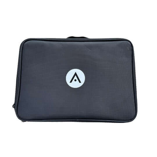 Aveda Arts Equipment Bag with multiple pockets, dividers for customization, and easy wipe clean surface.