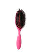 Pink ELEVATE HAIR Cushion Brush by VESS with boar and nylon bristles for smooth, shiny hair