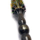 ElevateHair Rainbow Thermal Brush with colorful nylon and boar bristles, lightweight hollowed core head, and durable beechwood handle