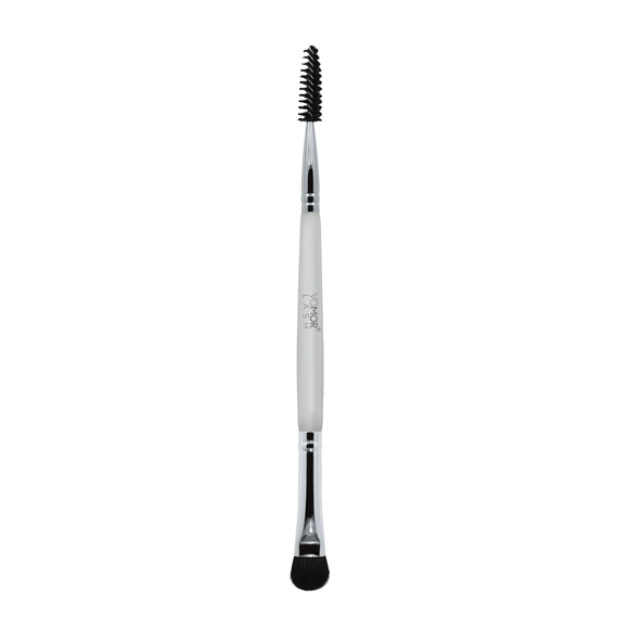 VoMor Lash & Brow Combo Brush with brow-taming comb and lash cleaning brush ends