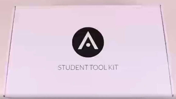 Aveda Arts Student Tool Kit packaging with logo.
