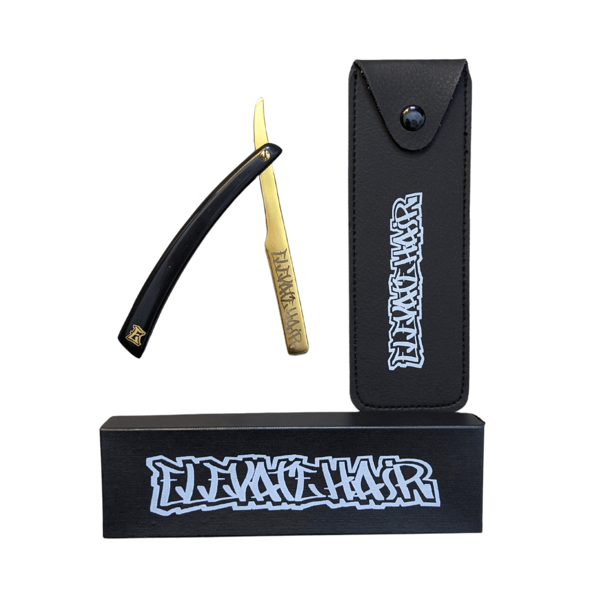 ELEVATE HAIR Razor - Black & Gold – ELEVATE HAIR®